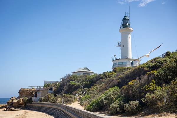Point Lonsdale Lighthouse from the coastal trail